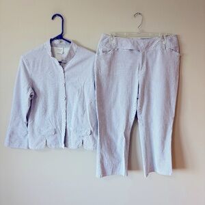 Garnet Hill Seersucker Suit Set 12 and 12P